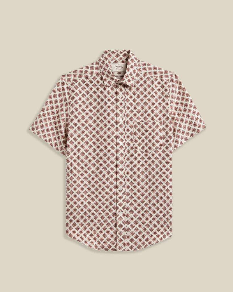 Portuguese Flannel - Motif in Silk/Linen