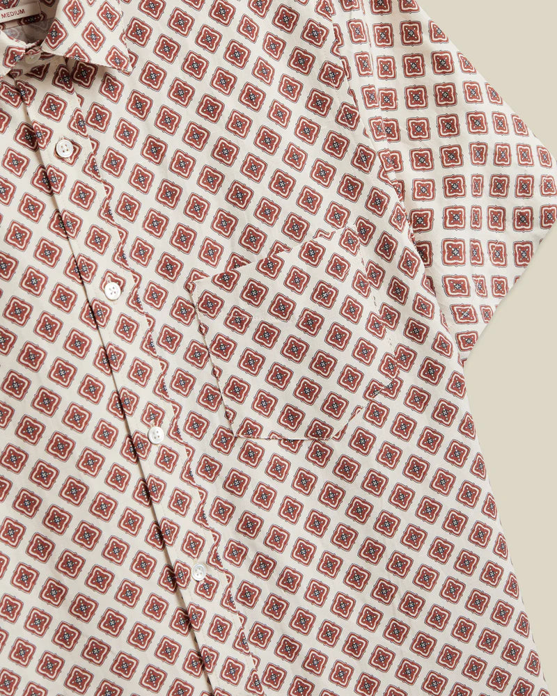 Portuguese Flannel - Motif in Silk/Linen