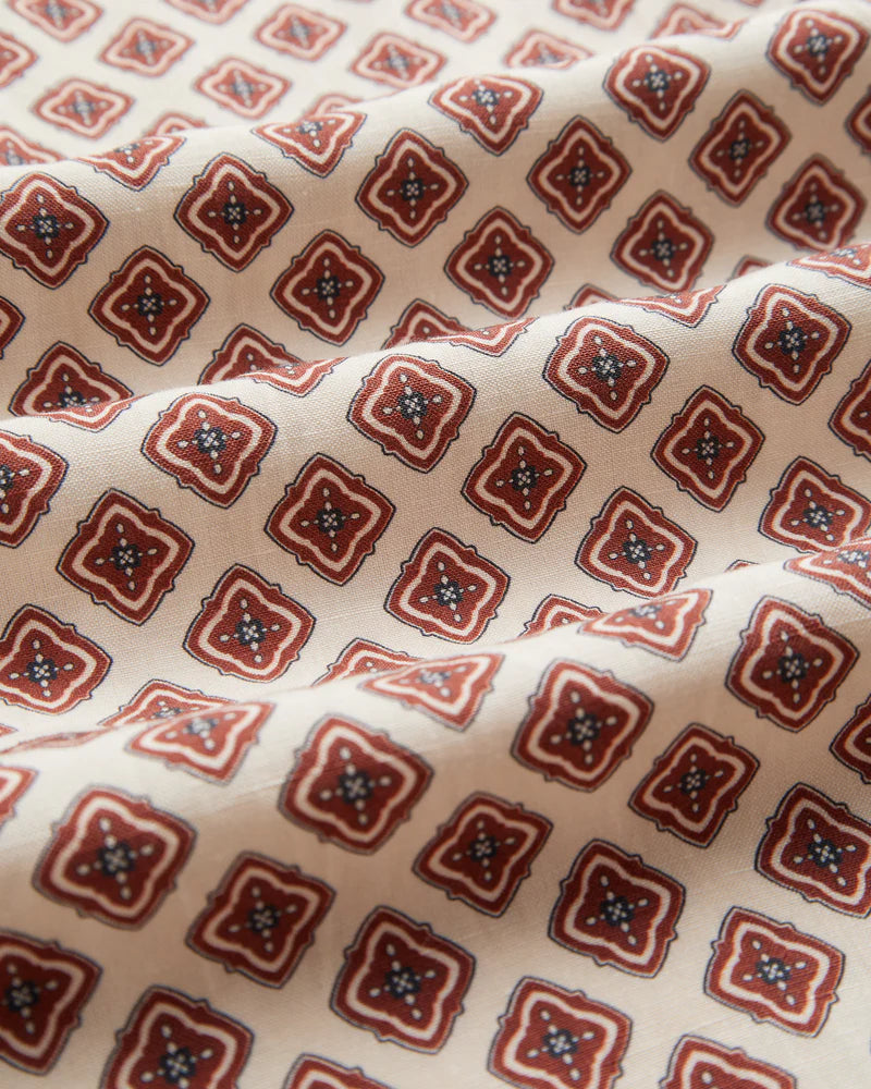 Portuguese Flannel - Motif in Silk/Linen