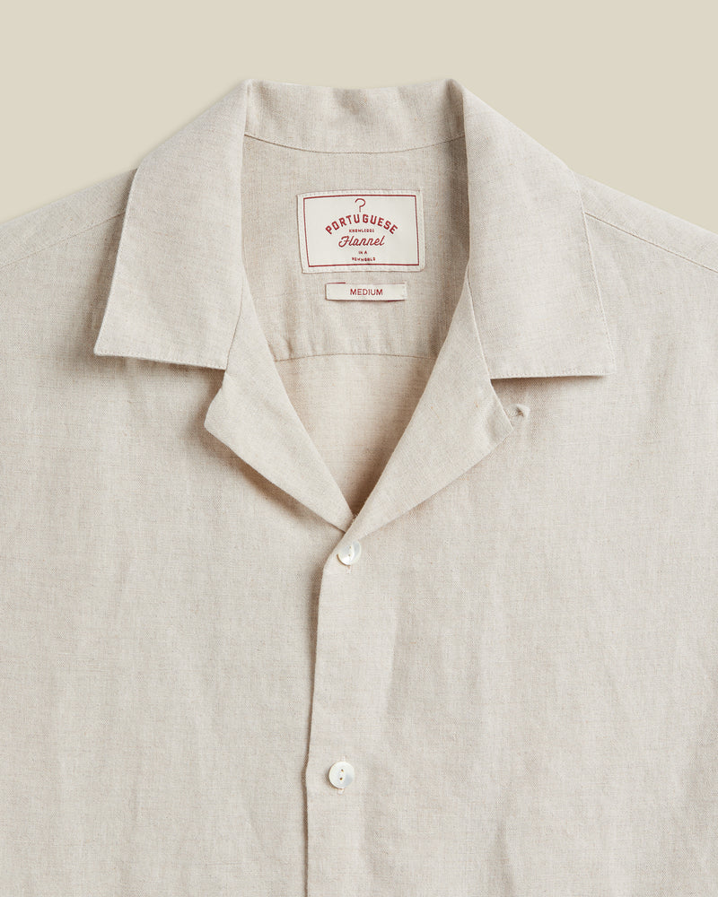 Portuguese Flannel - Branch Embroidery Camp Collar