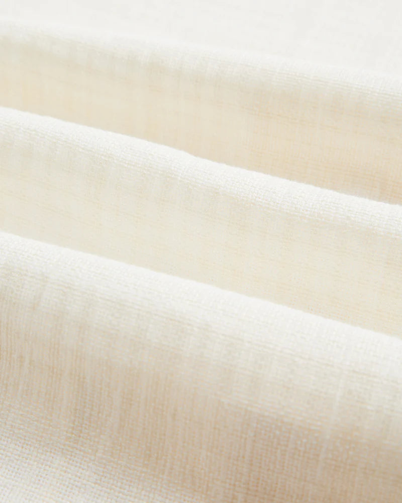 Portuguese Flannel - Grain Camp Collar in White Gauze