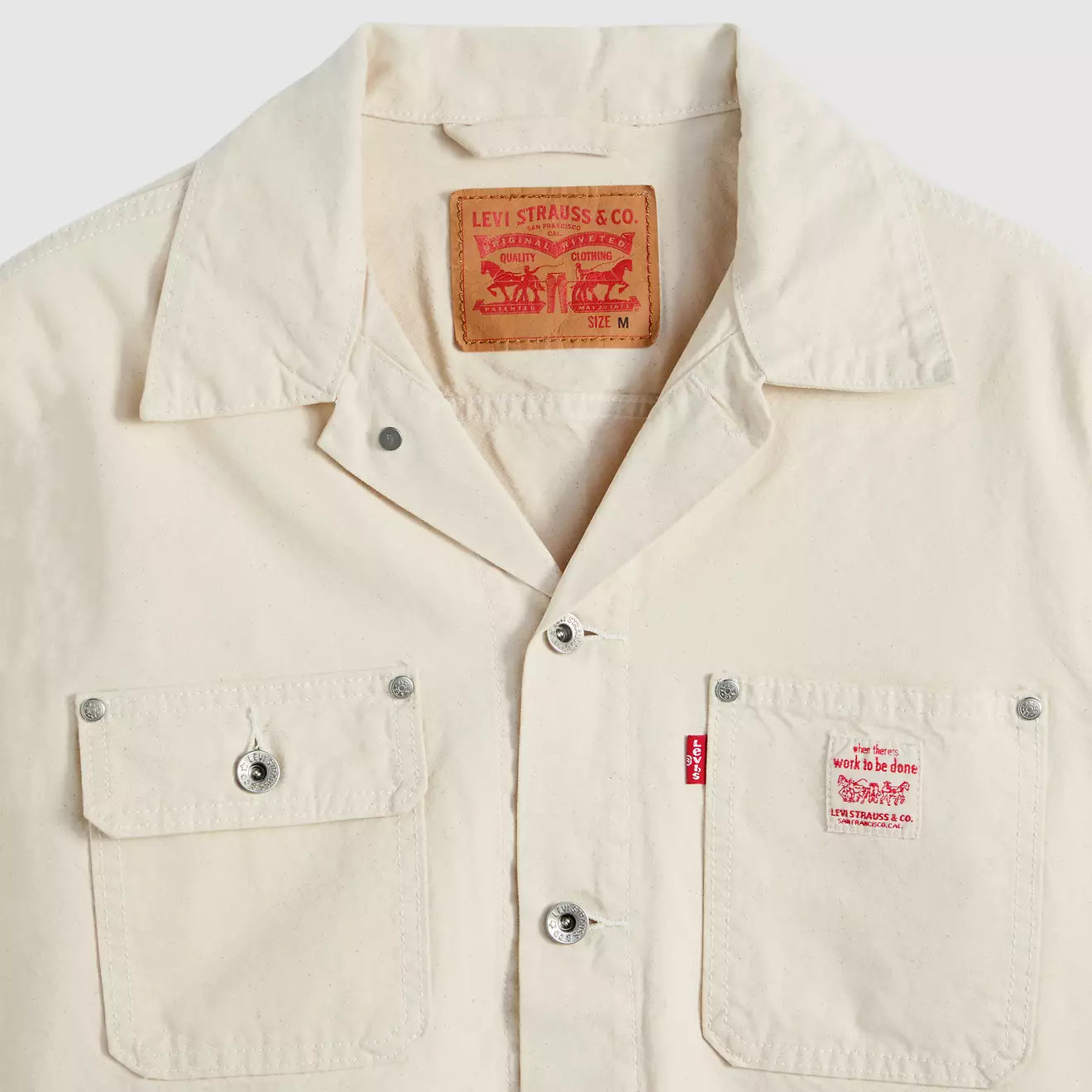 Levi's - Sunrise Trucker Jacket in Undyed Ecru Greige