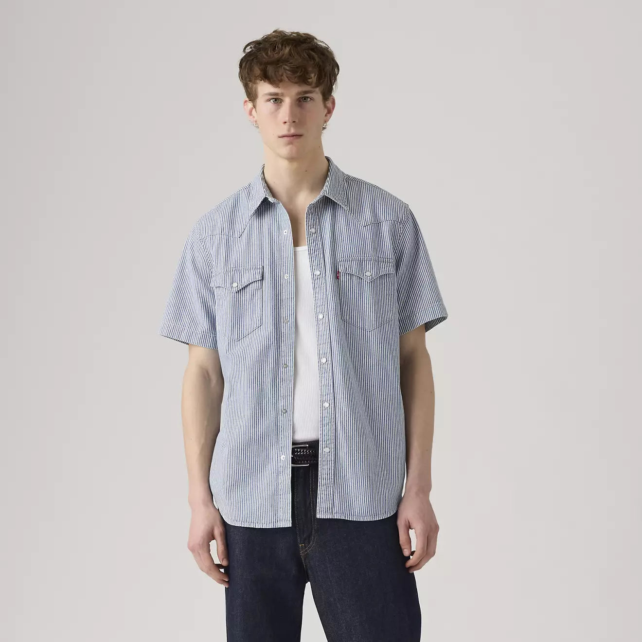 Levi's - Classic Western Short Sleeve in Picadilly Stripes