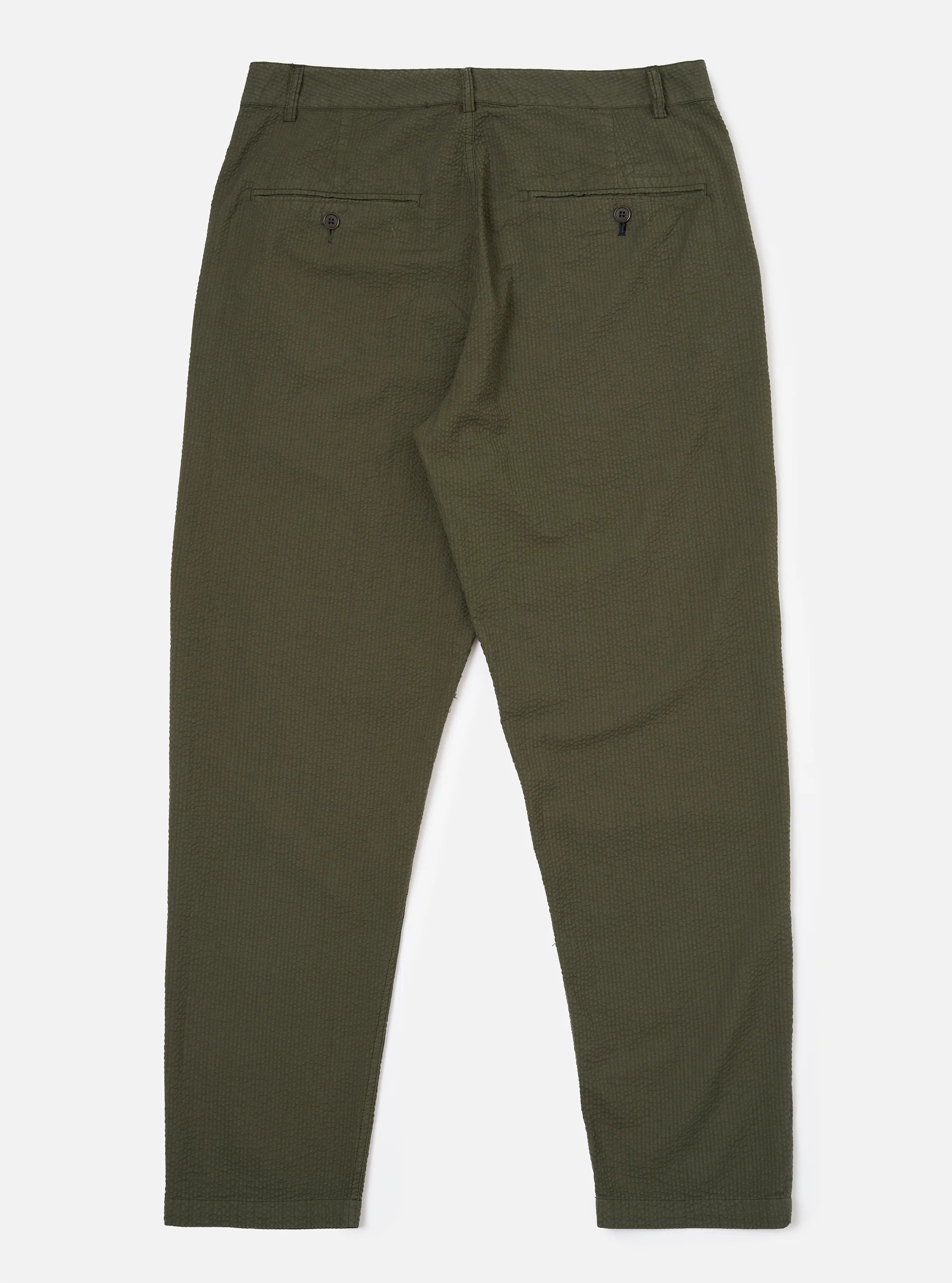 Universal Works - Merida Seersucker Military Chino in Olive