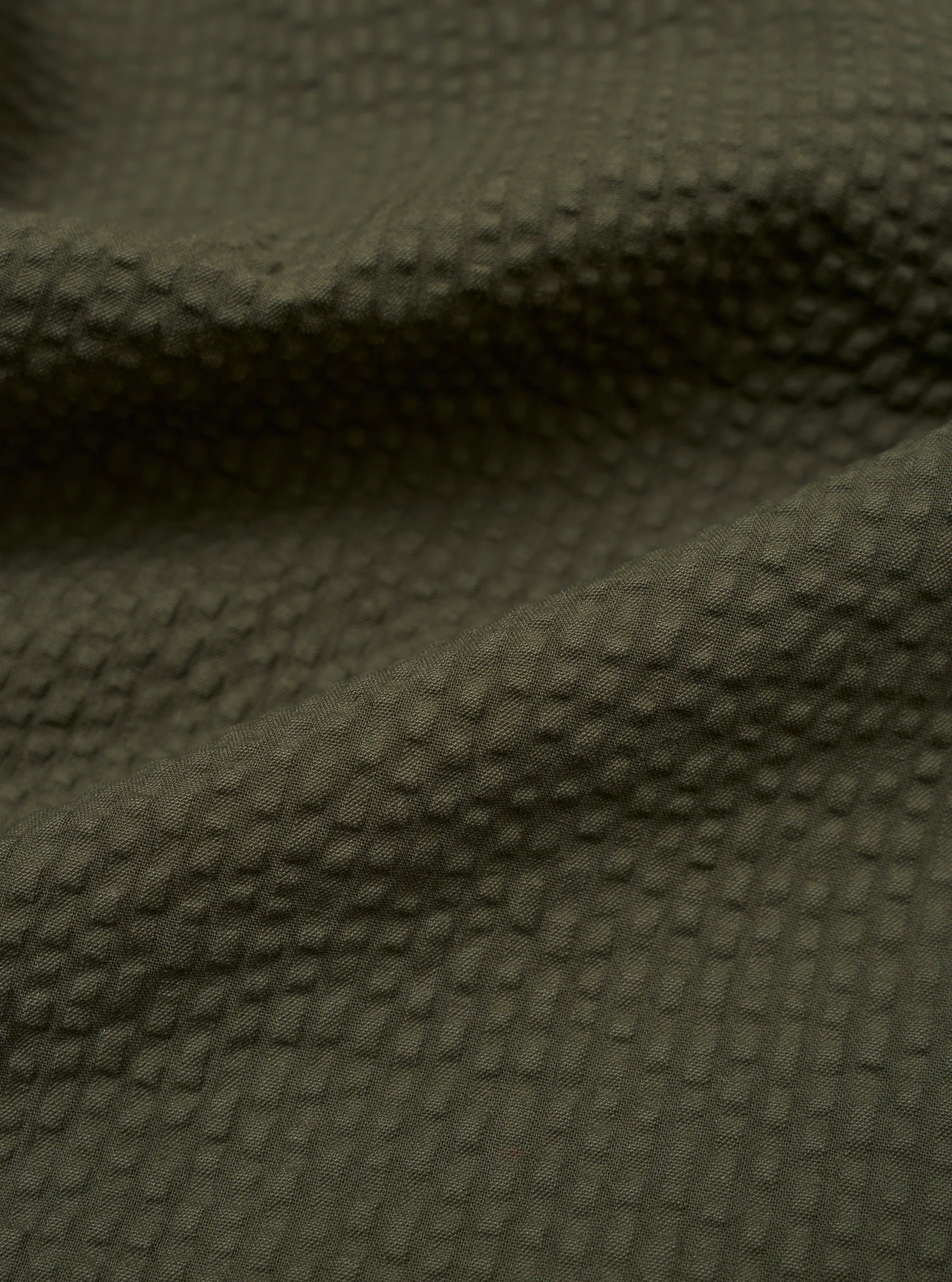 Universal Works - Merida Seersucker Military Chino in Olive