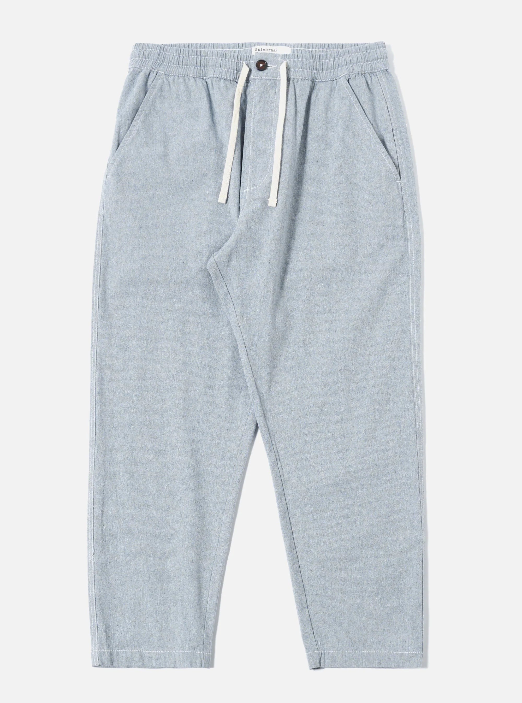 Universal Works - Hi Water Trouser in Light Indigo Jean Cloth Reworked