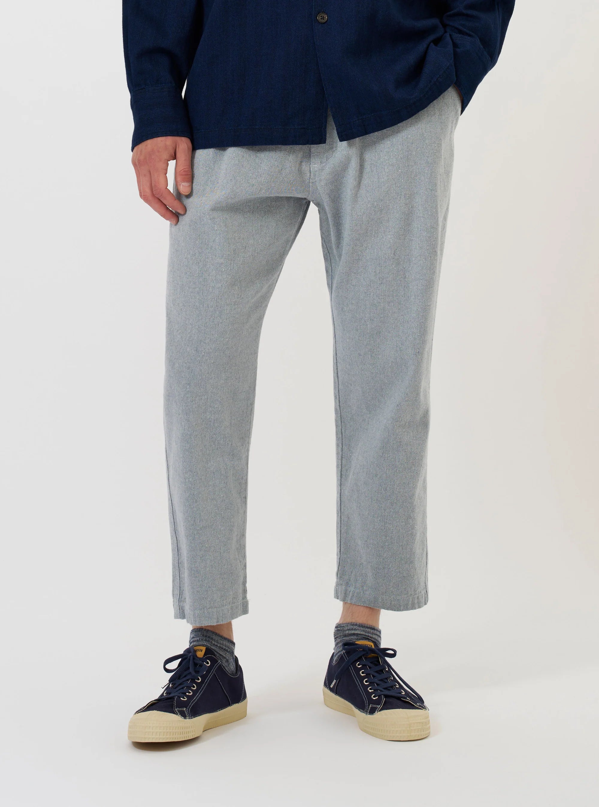Universal Works - Hi Water Trouser in Light Indigo Jean Cloth Reworked