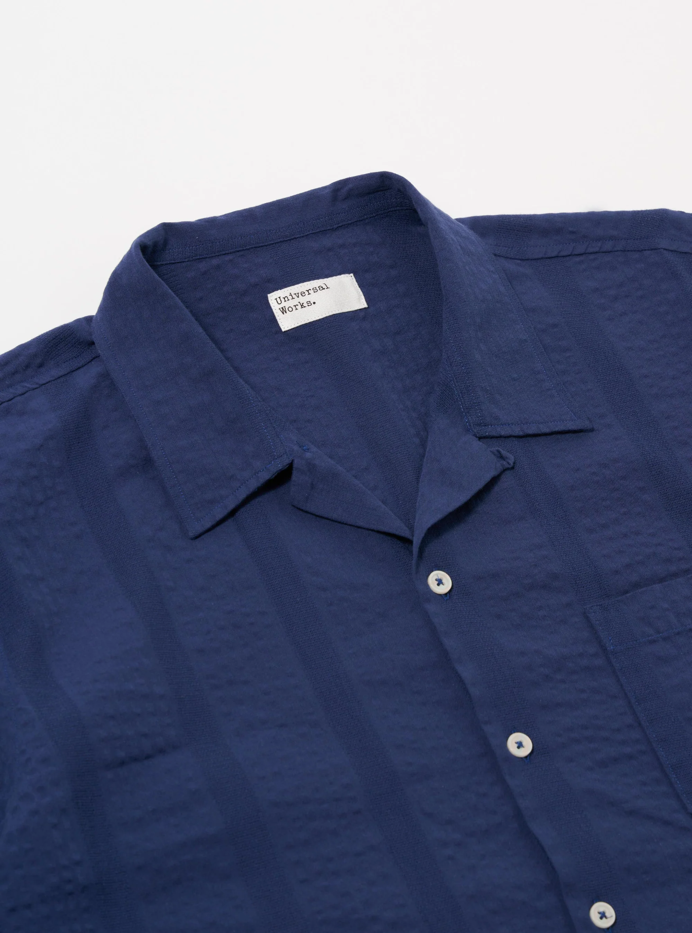 Universal Works - Road Shirt in Blue Maui Cotton