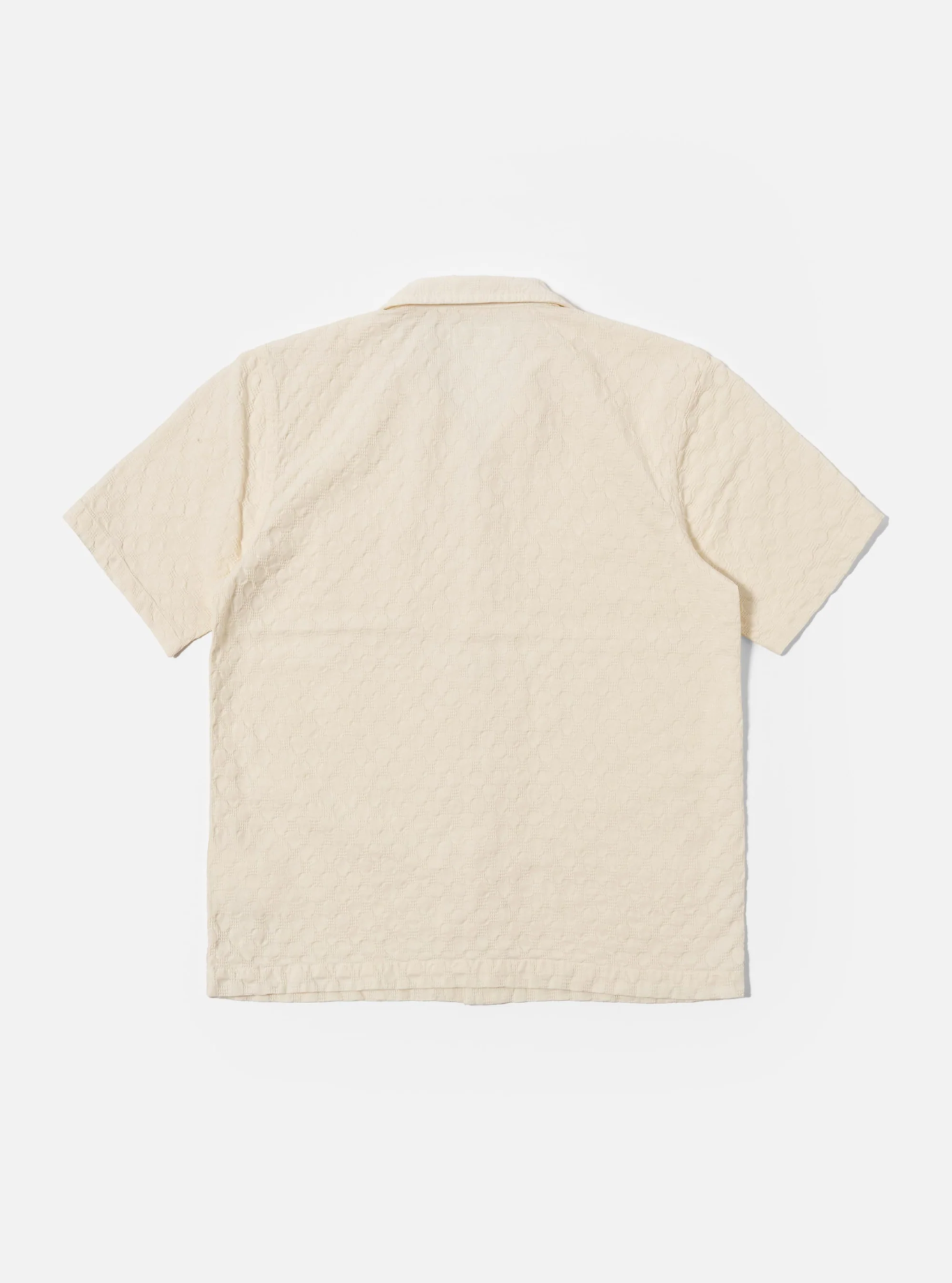 Universal Works - Road Shirt in Ecru Dot Waffle