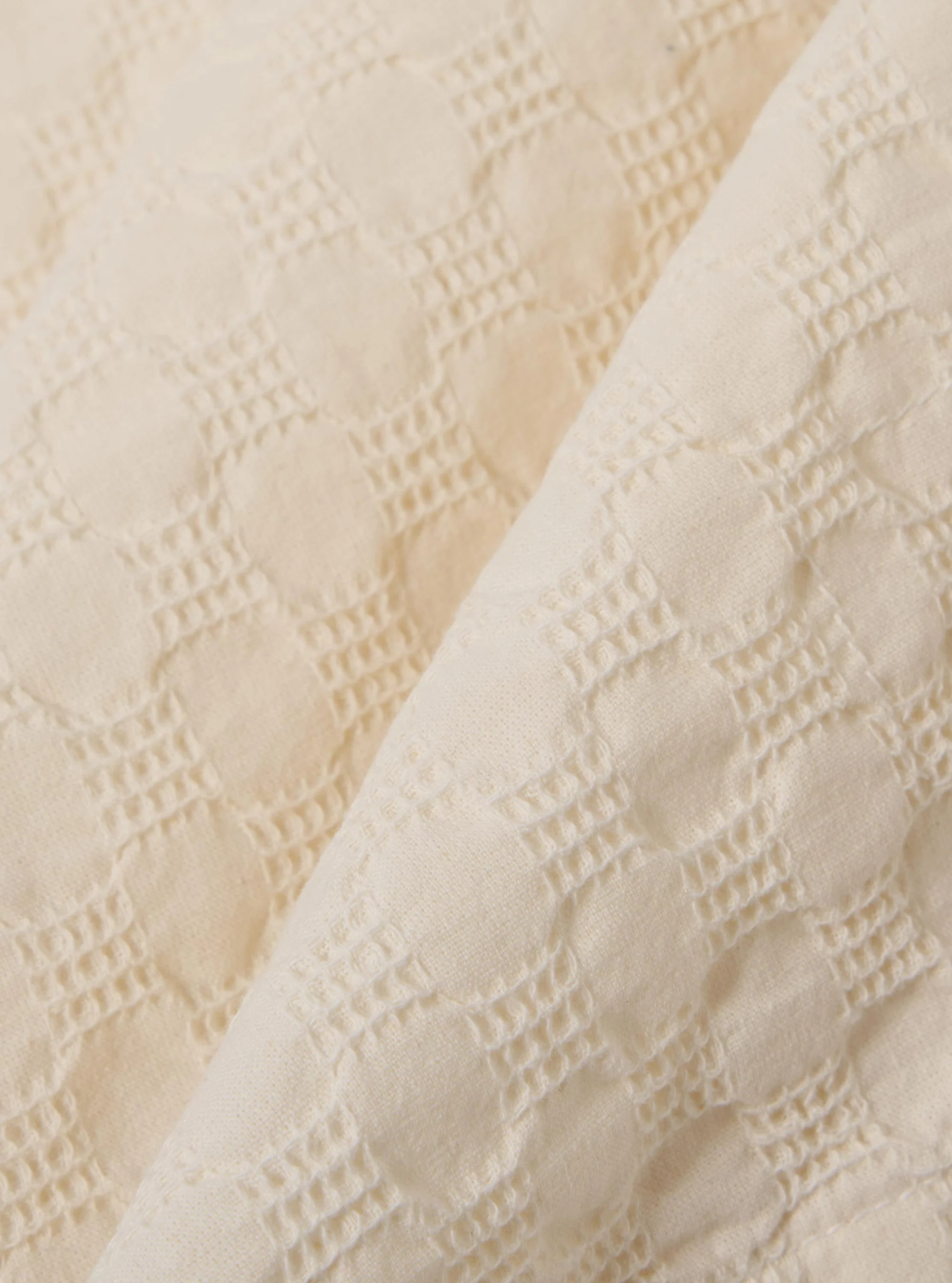 Universal Works - Road Shirt in Ecru Dot Waffle