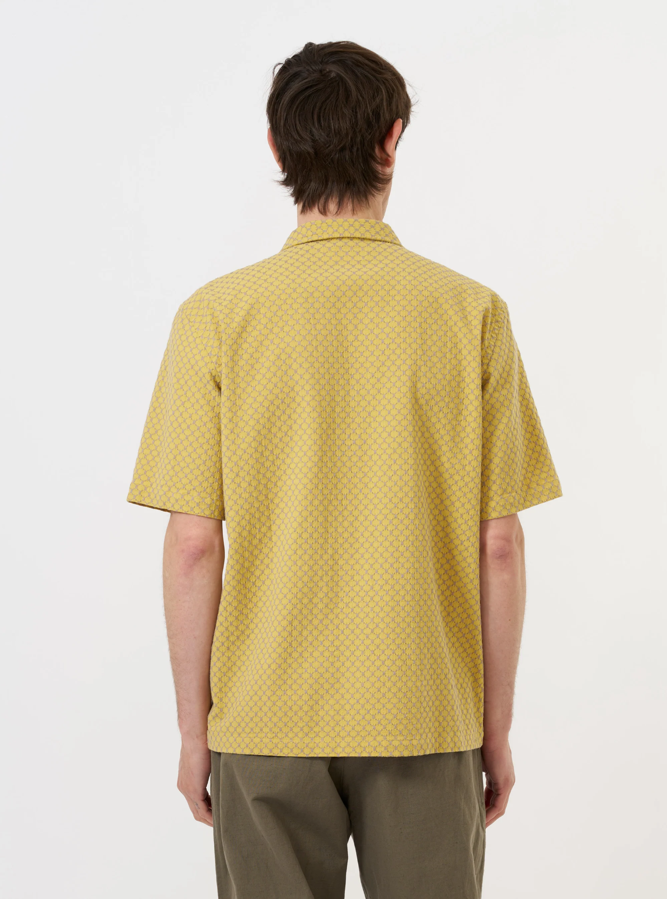 Universal Works - Road Shirt in Yellow Mykonos Cotton
