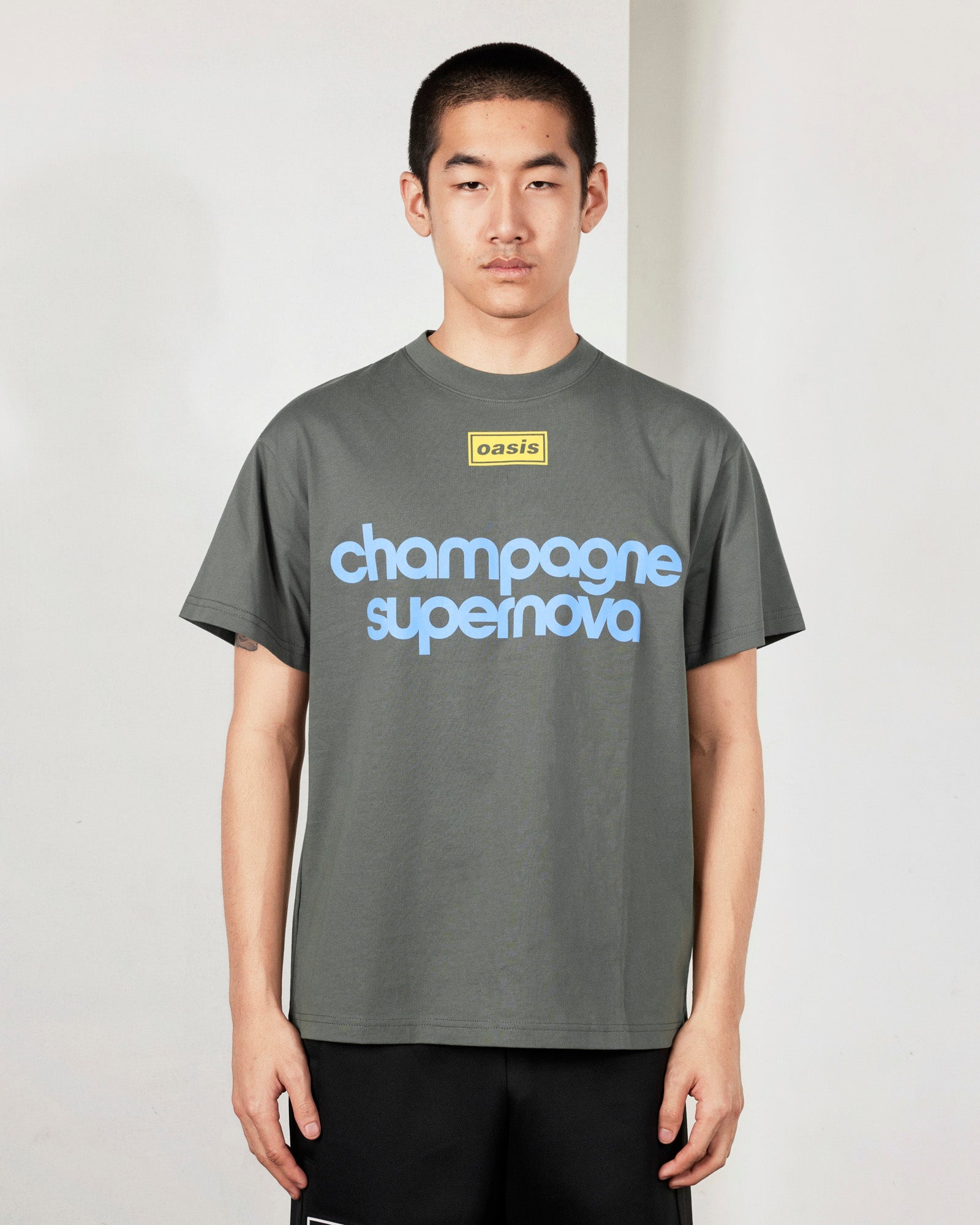 Pleasures x Oasis - Nordique T-shirt in Olive Green