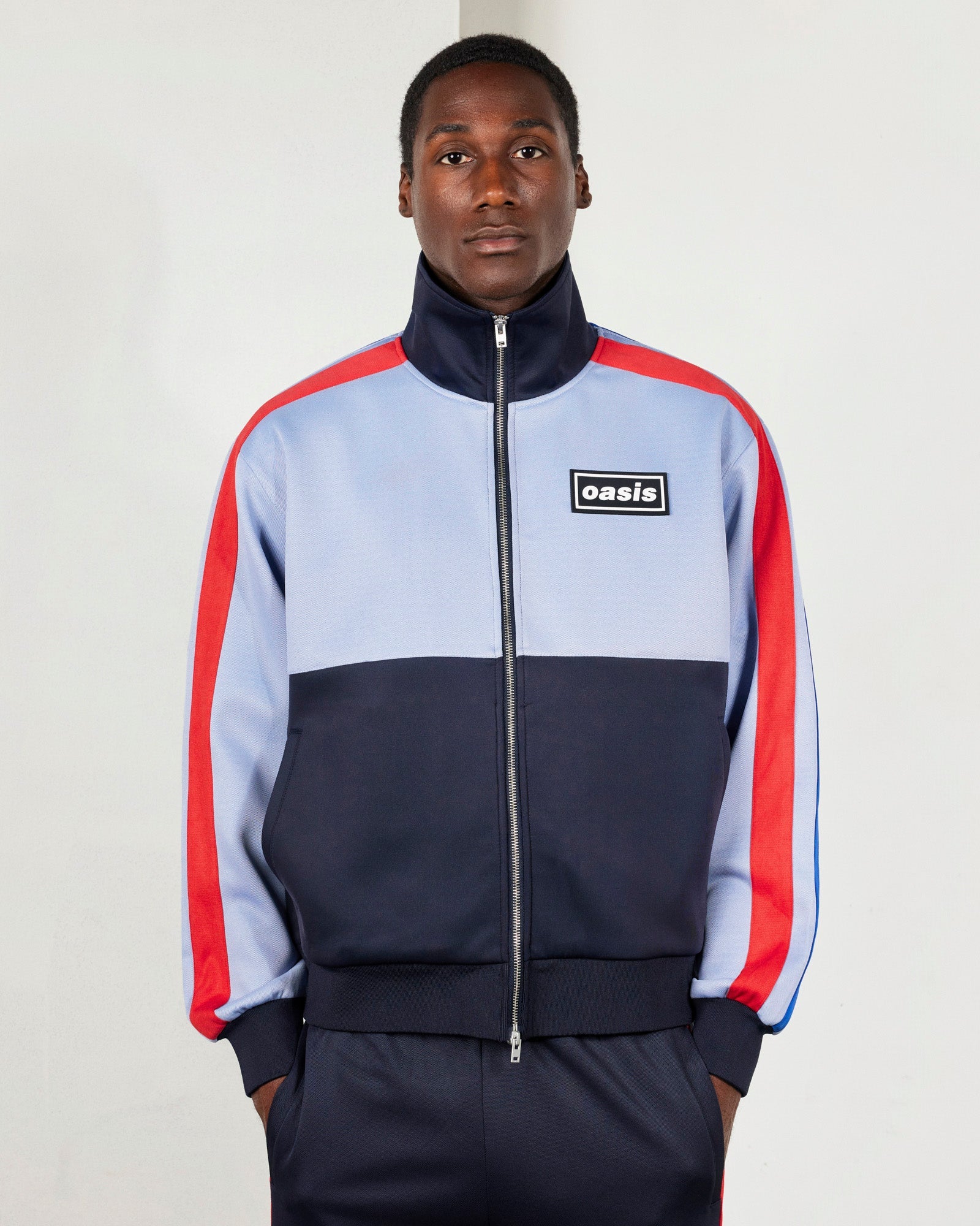 Pleasures x Oasis - Forever Track Jacket in Powder Blue