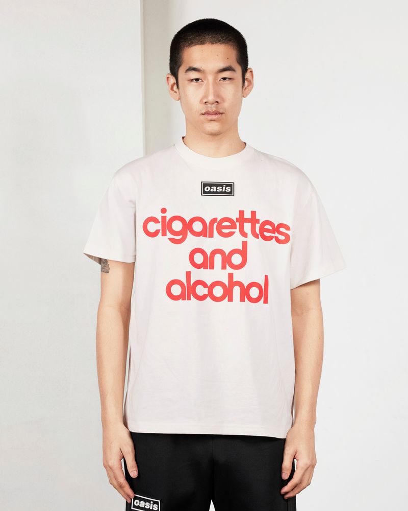 Pleasures x Oasis - Nordique T-shirt in Vintage White