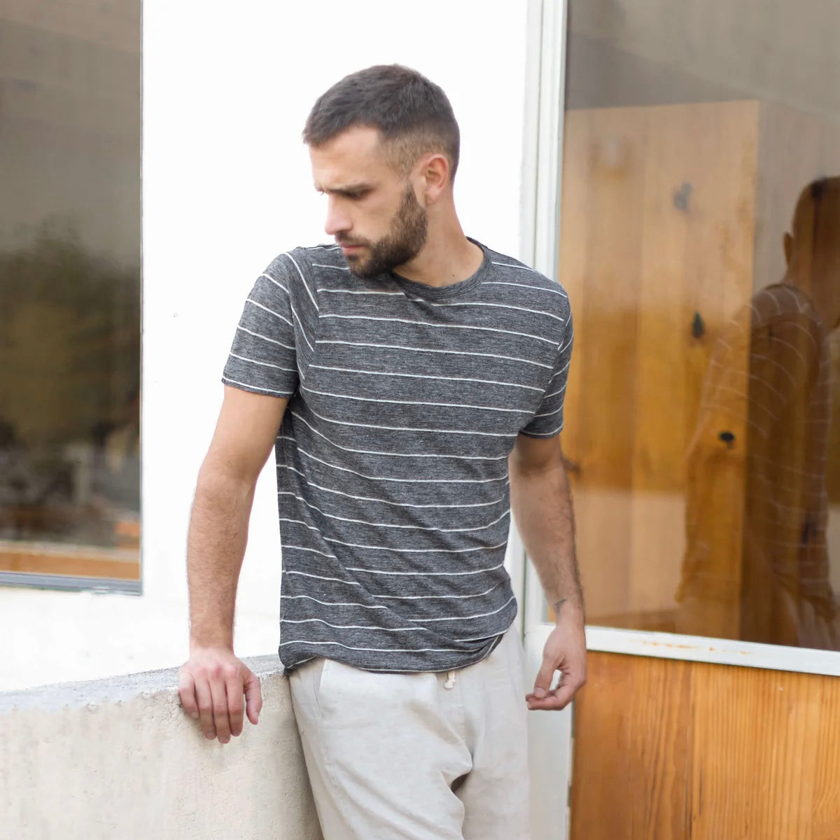 Alex Crane - Sun Tee in Chalk