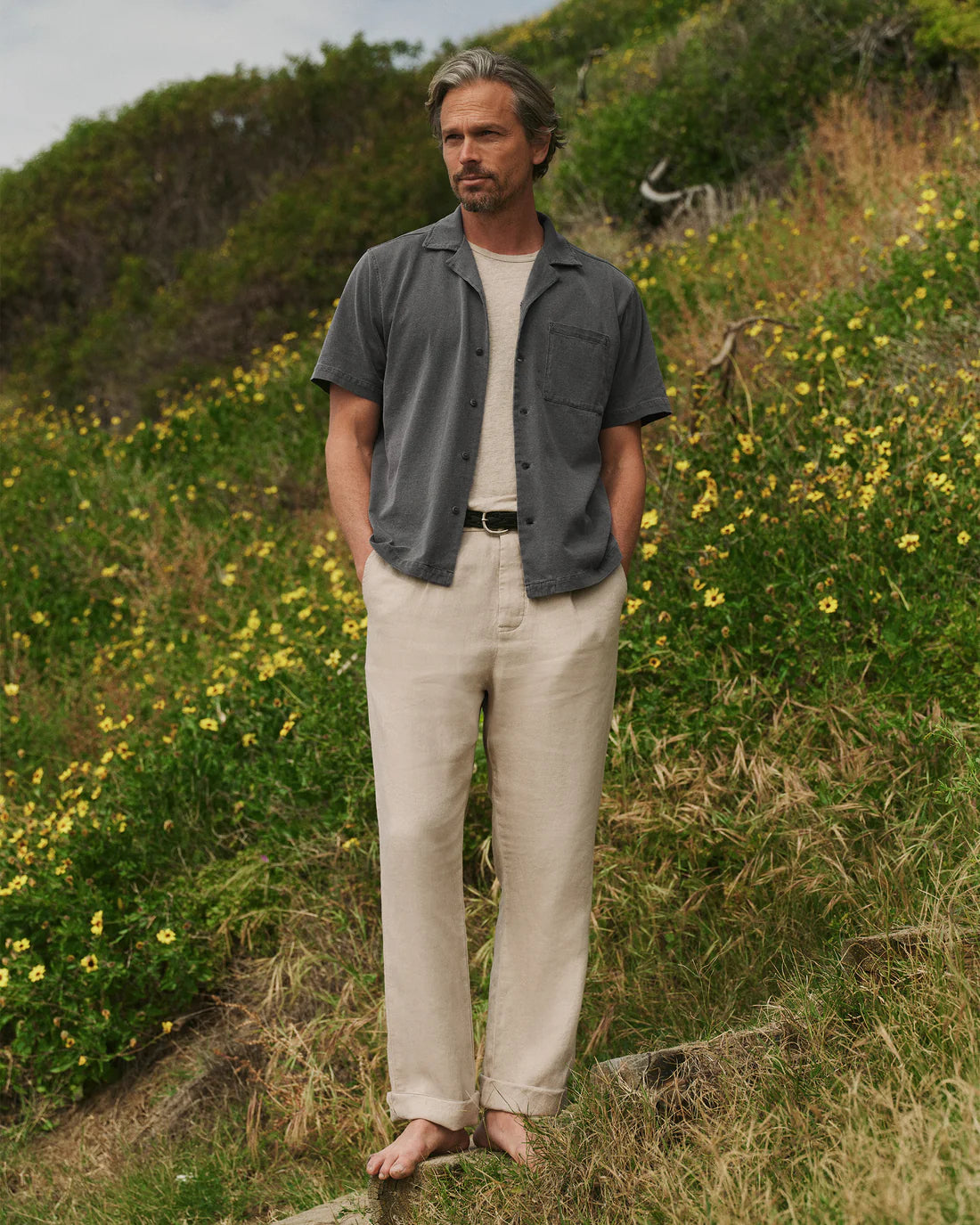 Alex Crane - Featherweight Caza Camp Shirt in Slate