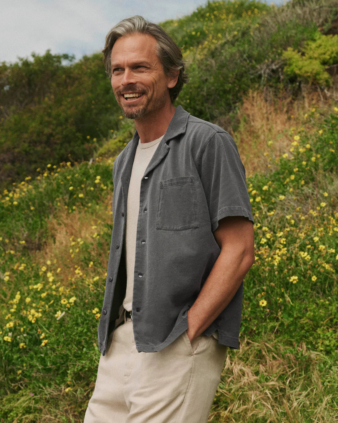 Alex Crane - Featherweight Caza Camp Shirt in Slate