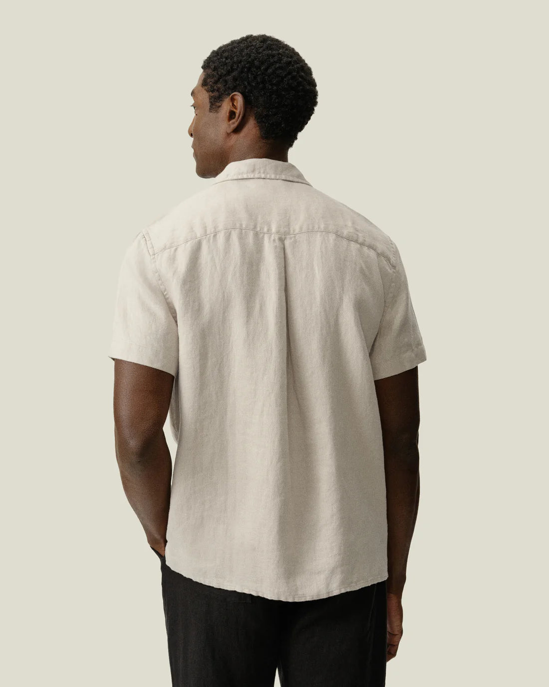Alex Crane - Camp Shirt in Bone Twill