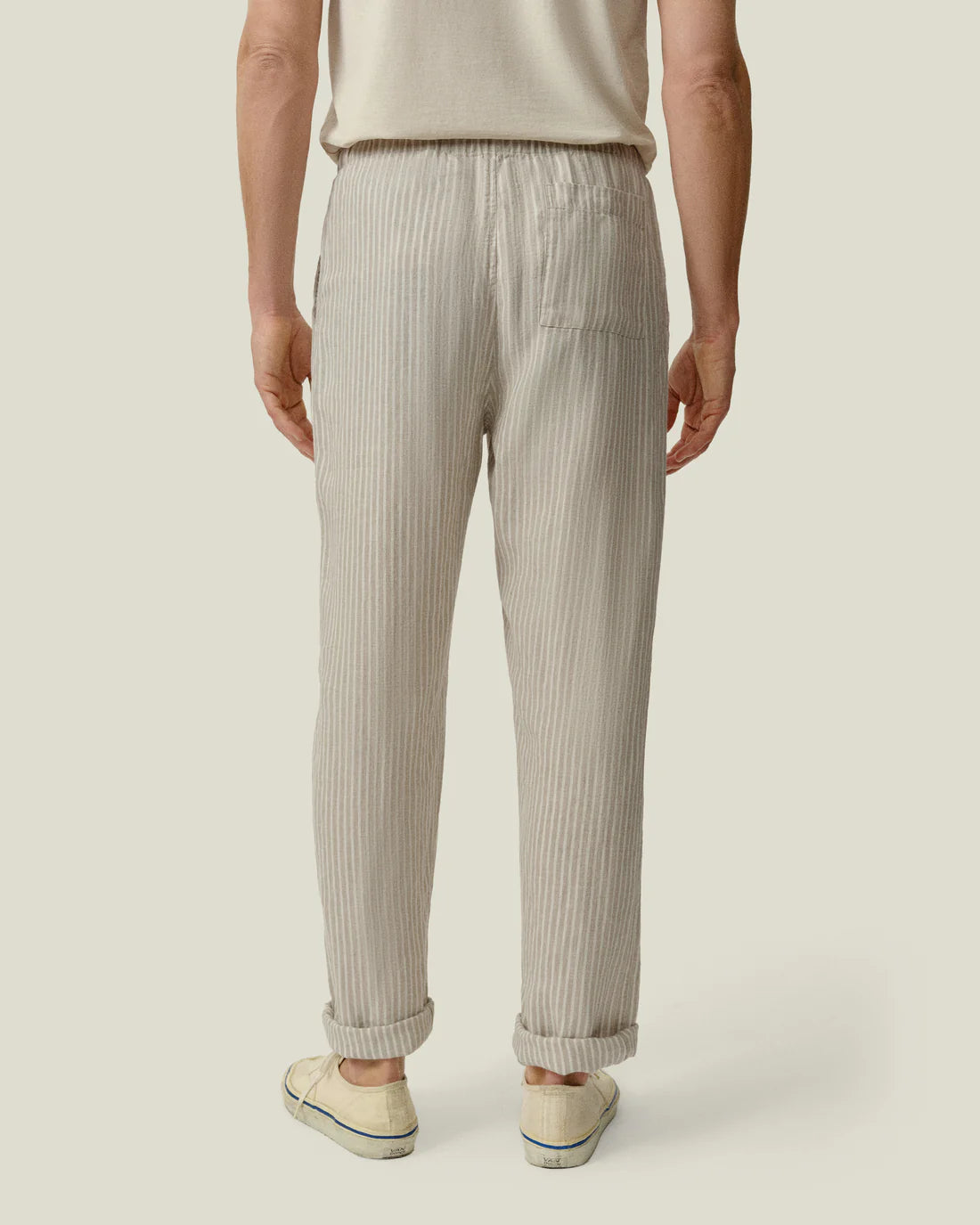 Alex Crane - Bo Pant in Salt Stripe