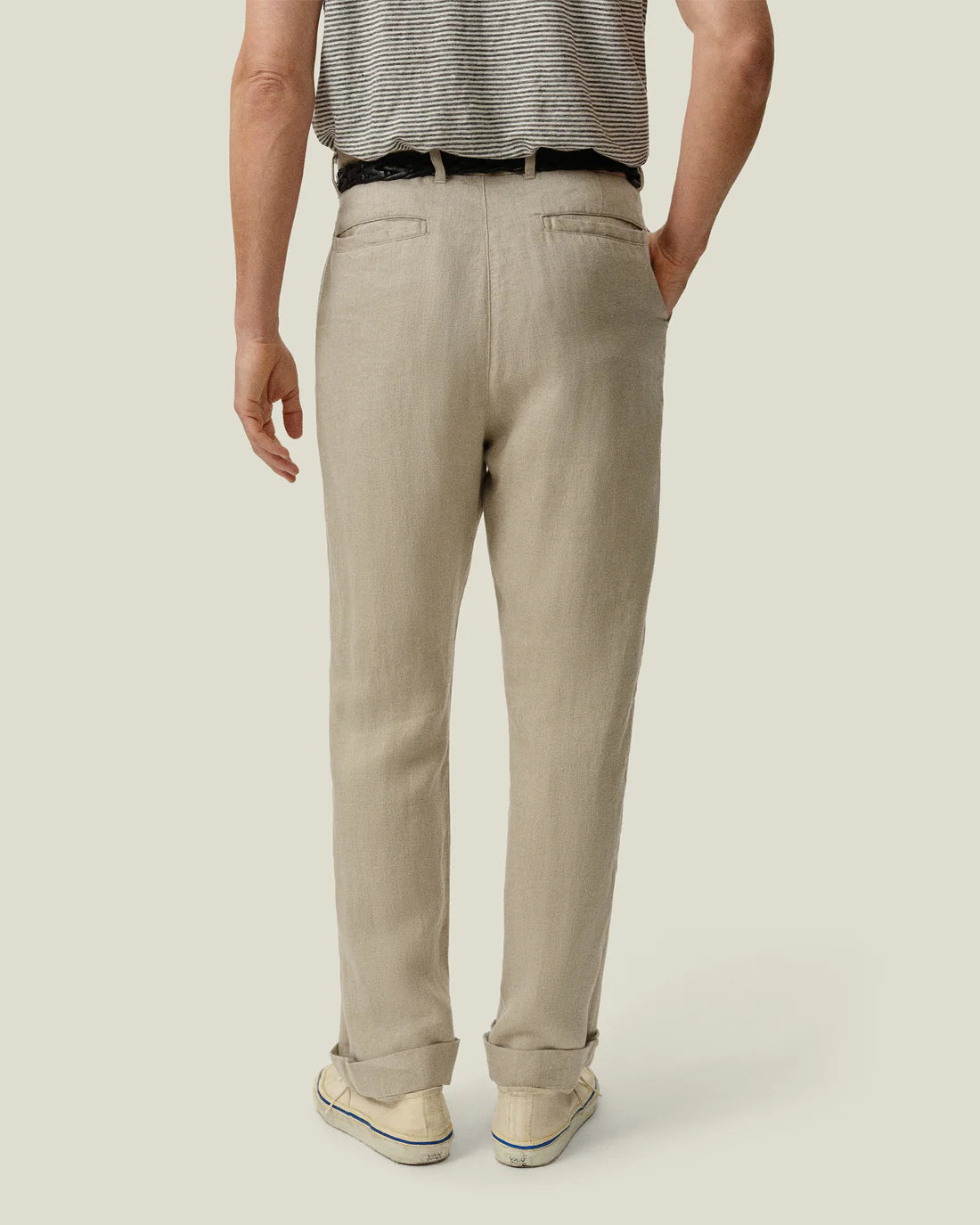 Alex Crane - Alta Trouser in Natural Twill