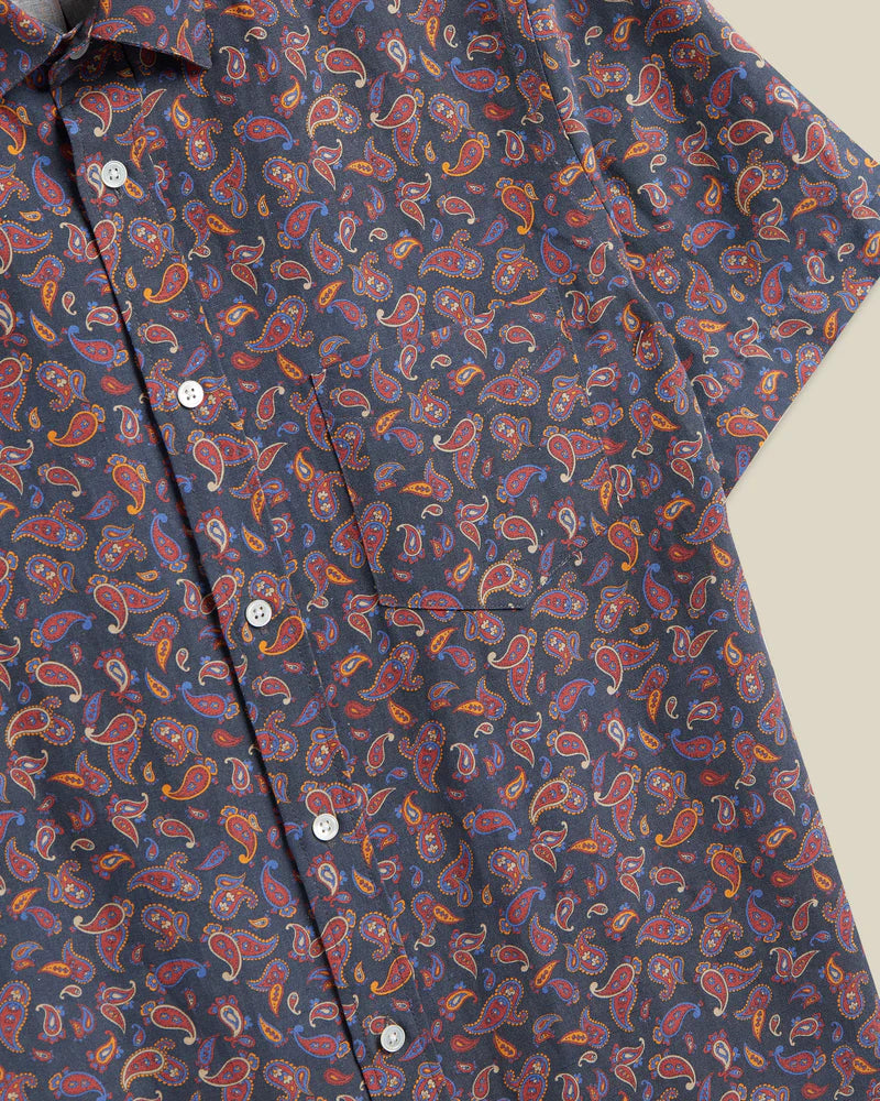 Portuguese Flannel - Paisley in Silk/Linen