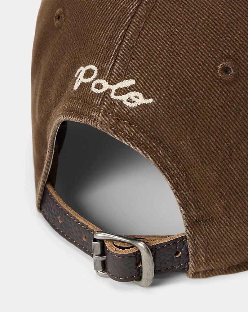 Polo Ralph Lauren - The Ralph Logo Twill Ball Cap in Cooper Brown