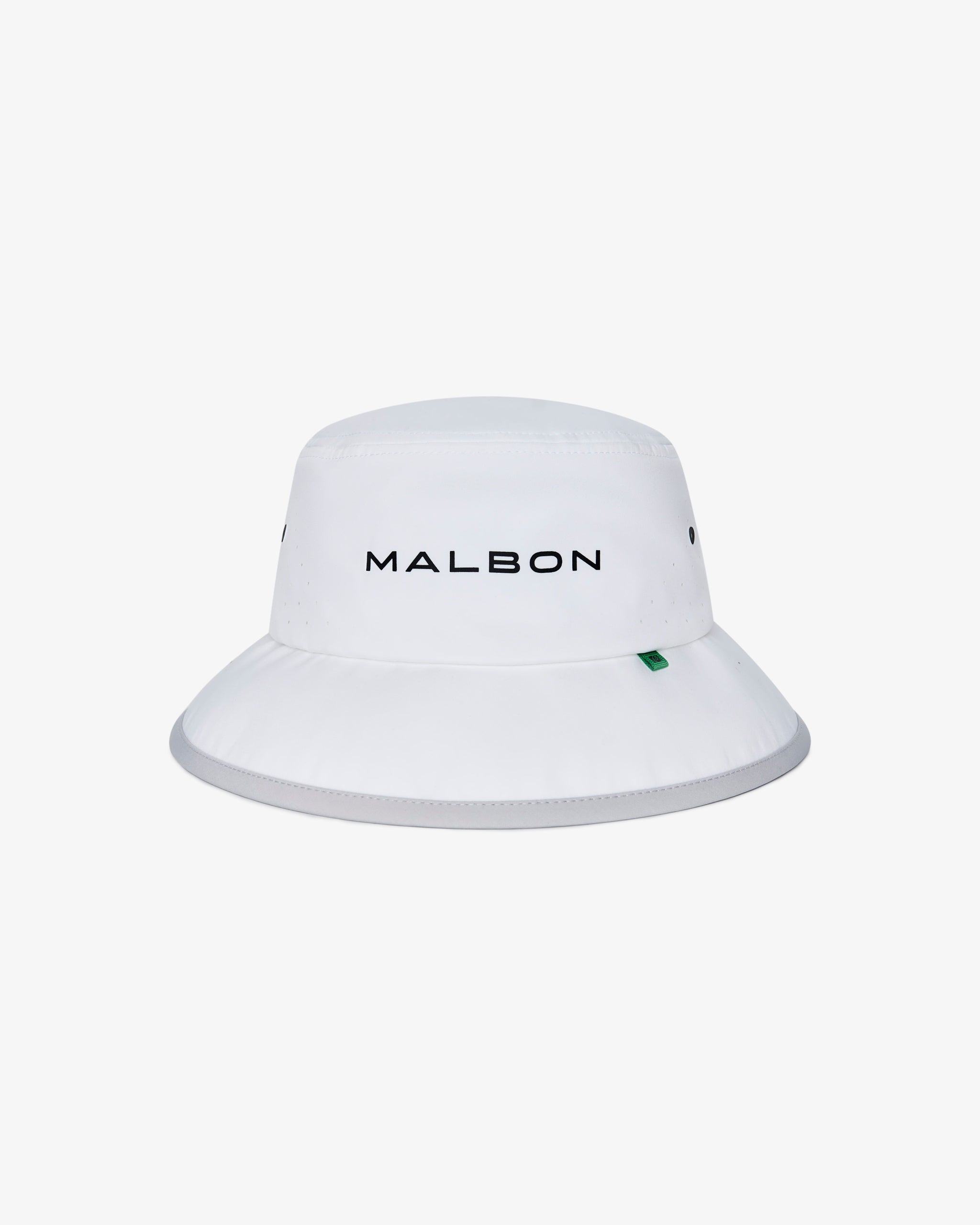 Malbon - Performance Tech Bucket Hat in White