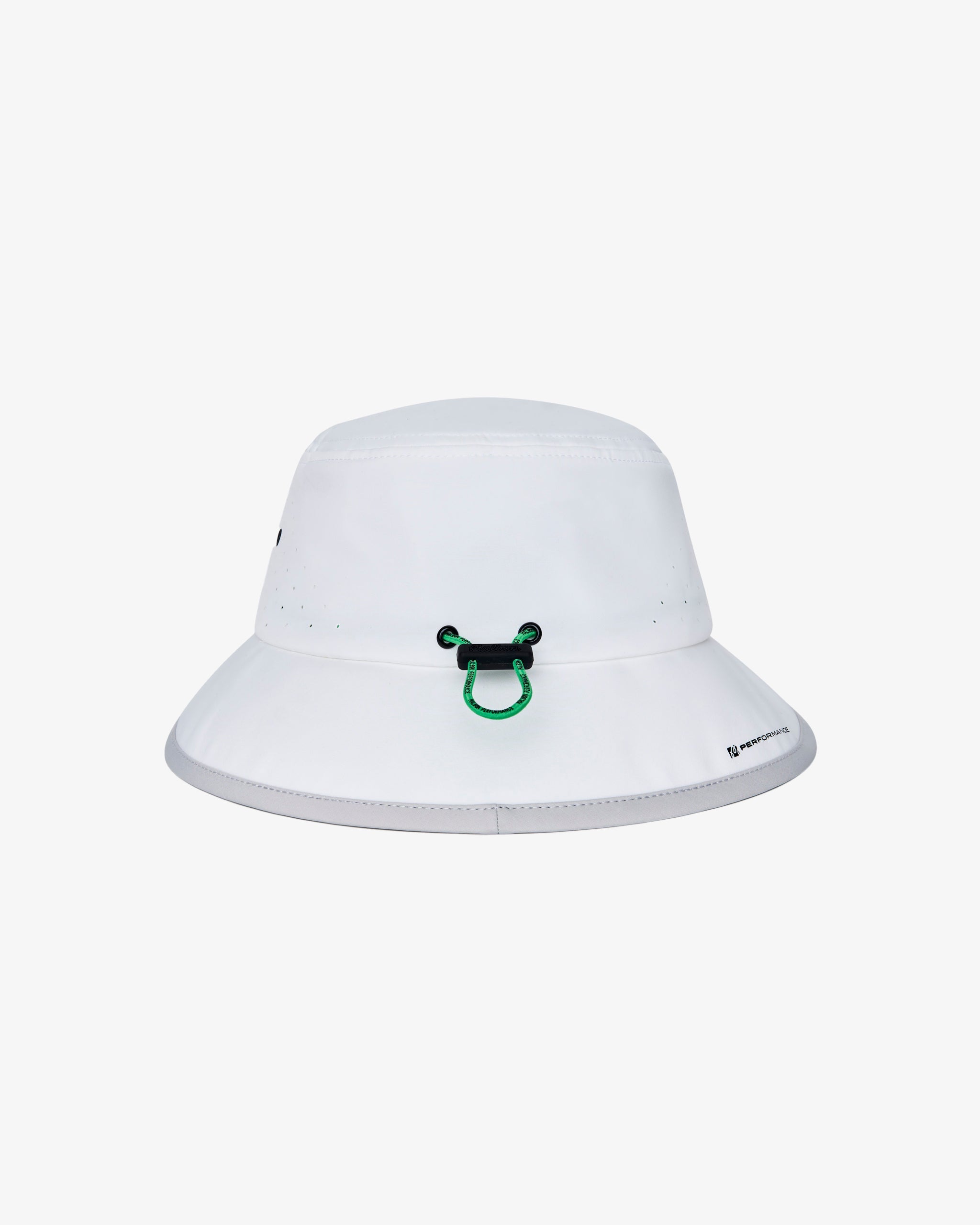 Malbon - Performance Tech Bucket Hat in White