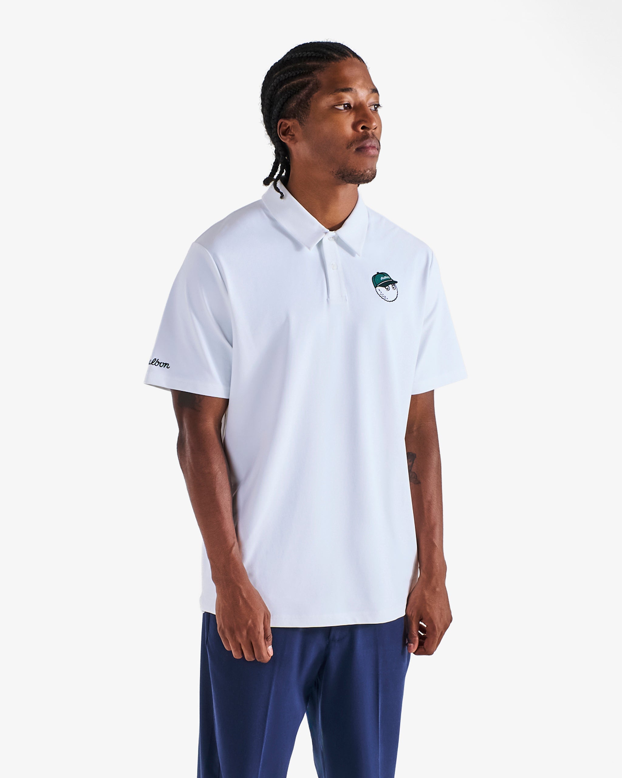 Malbon - Fairway Baldwin Polo in White