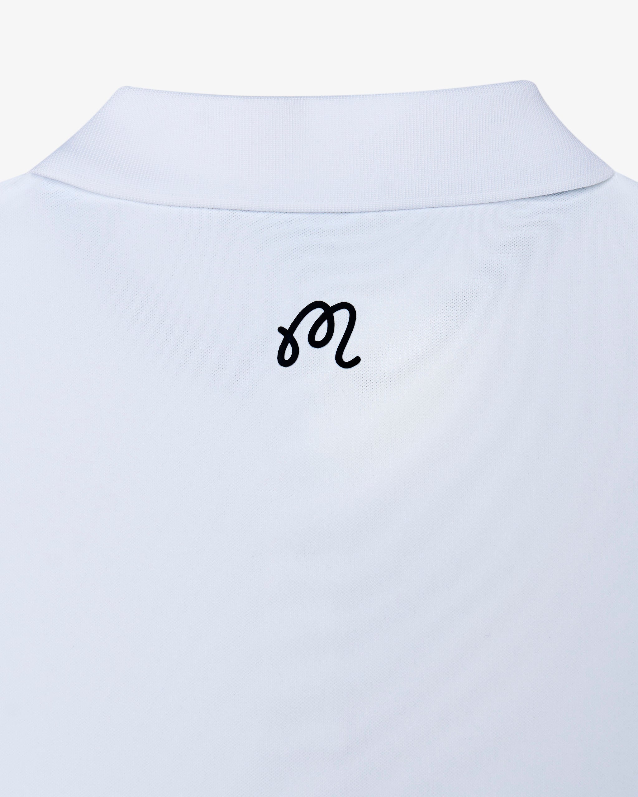 Malbon - Block Placket Polo in White