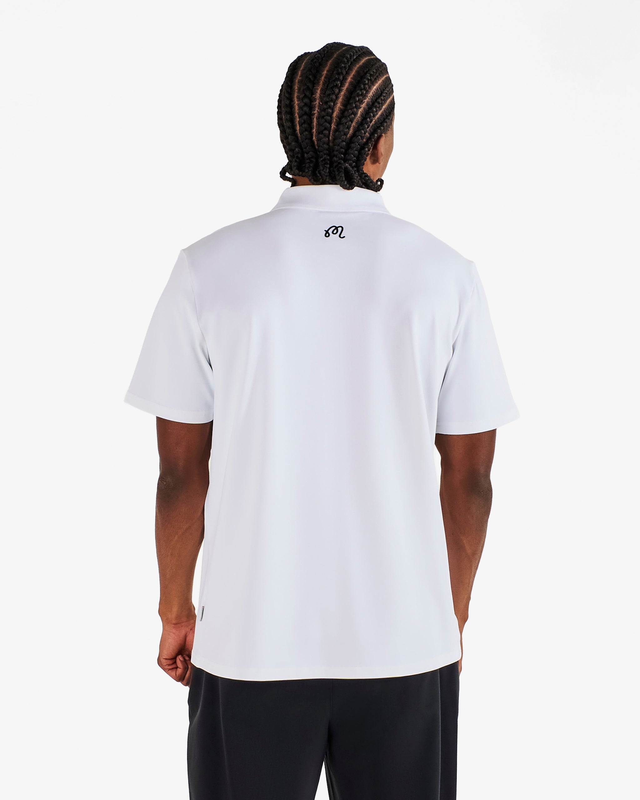Malbon - Block Placket Polo in White