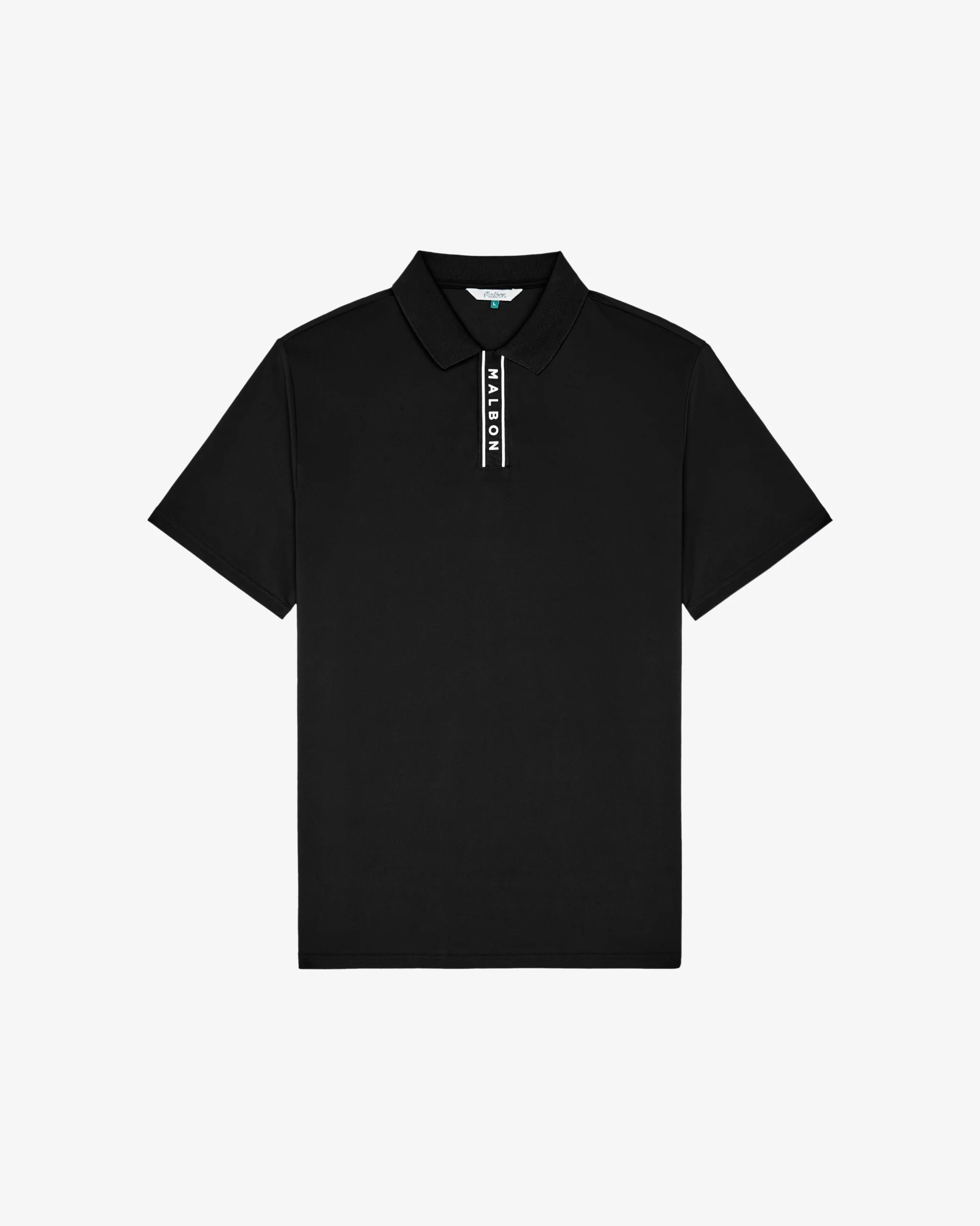 Malbon - Block Placket Polo in Black