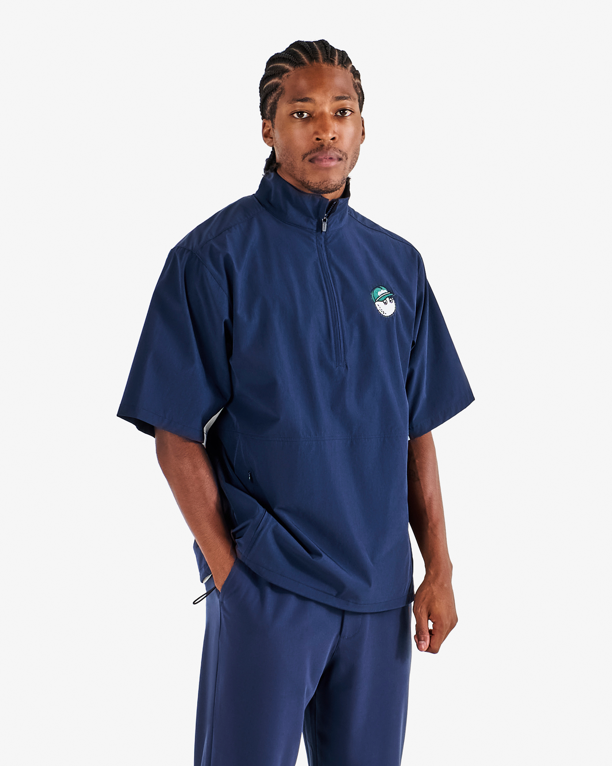 Malbon - Pine Windshirt in Navy