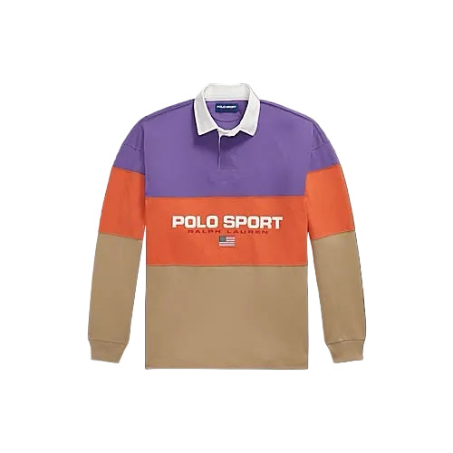 Polo Ralph Lauren - Big Fit Polo Sport Rugby Shirt in Purple