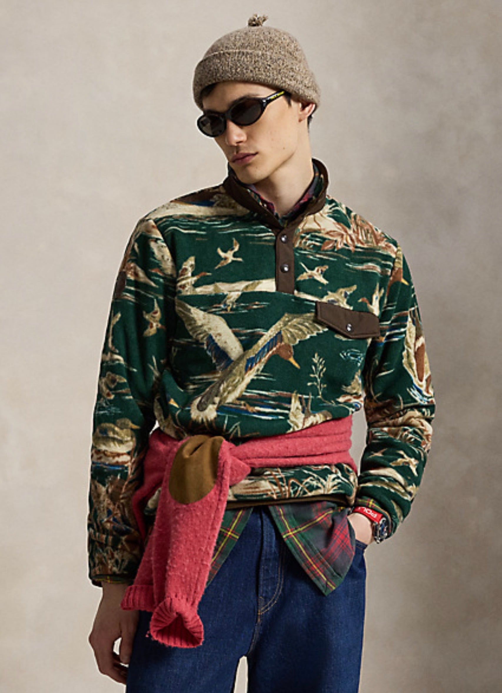 Polo Ralph Lauren - Duck-Print Brushed Fleece Pullover