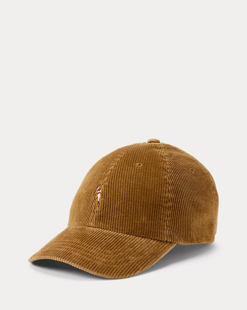 Polo Ralph Lauren - Corduroy Ball Cap in Golden Brown