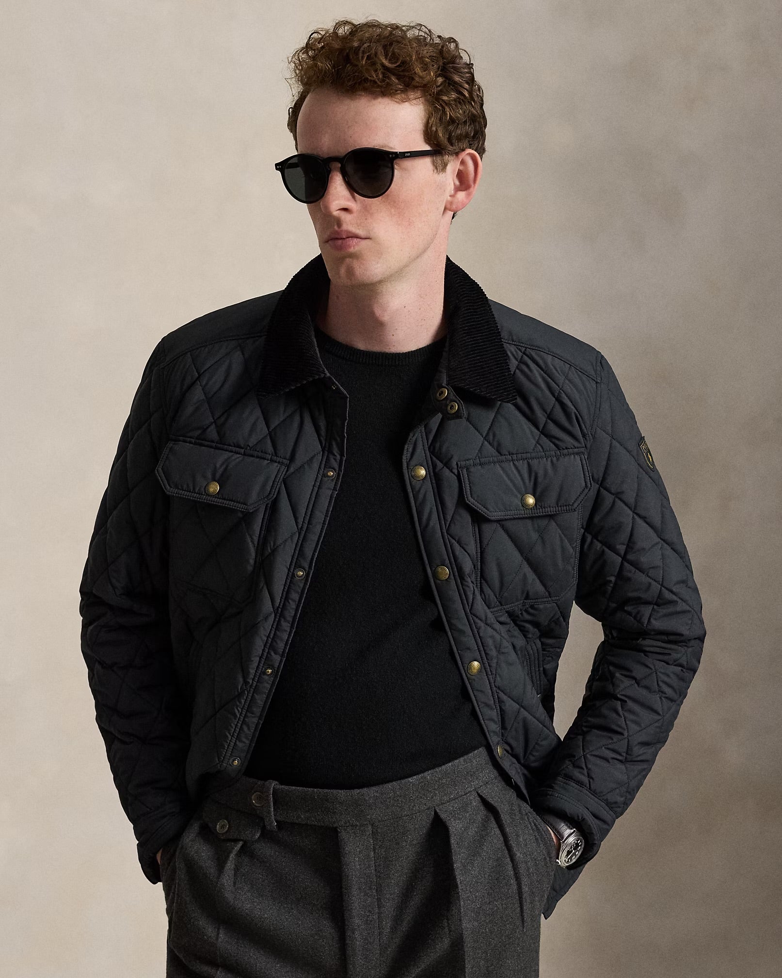 Polo Ralph Lauren - The Beaton Quilted Shacket in Black