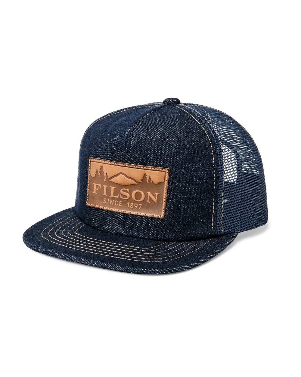 Filson - Scenic Graphic Trucker Mesh Cap in Indigo