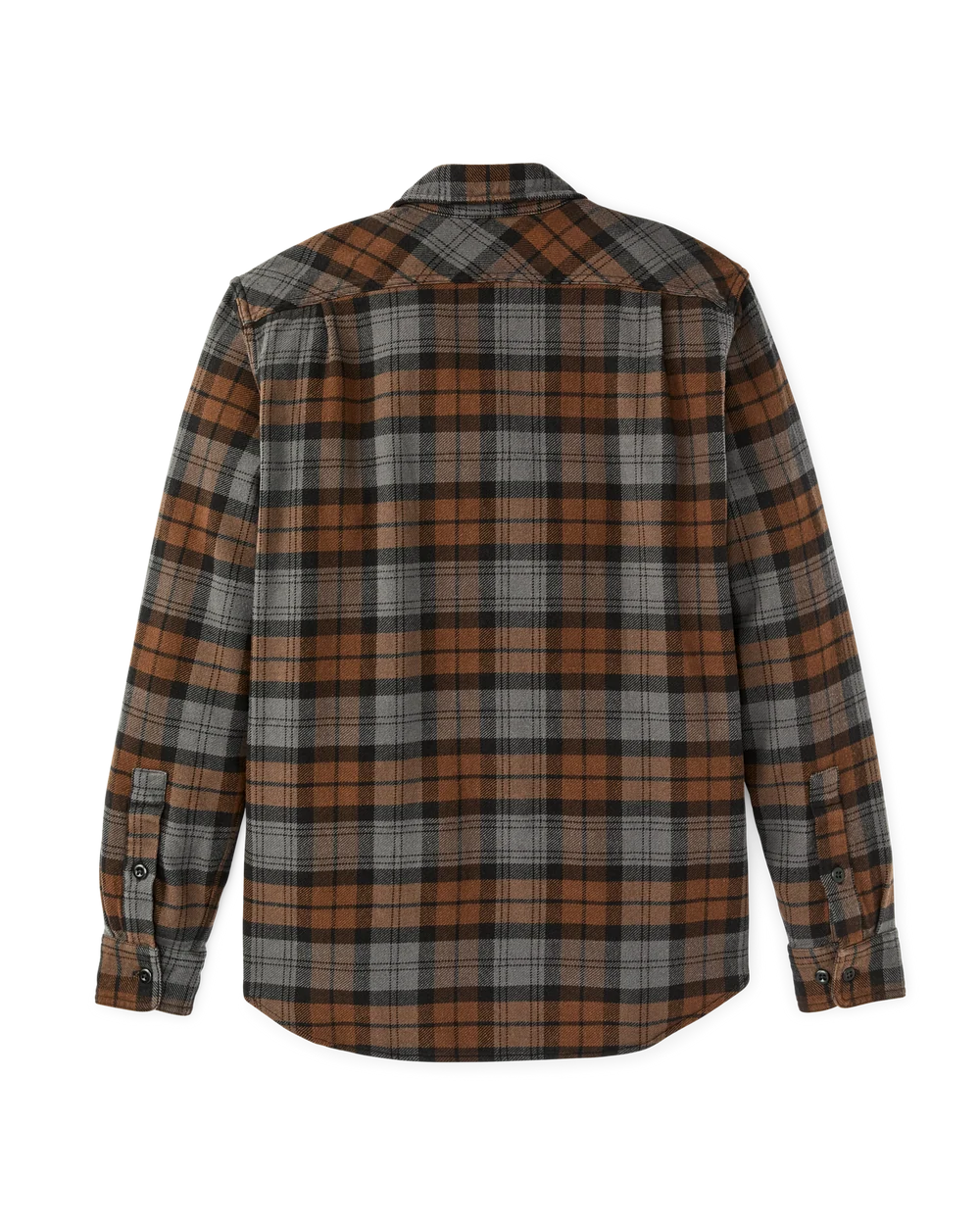 Filson - Vintage Flannel Work Shirt in Brown/Charcoal Plaid