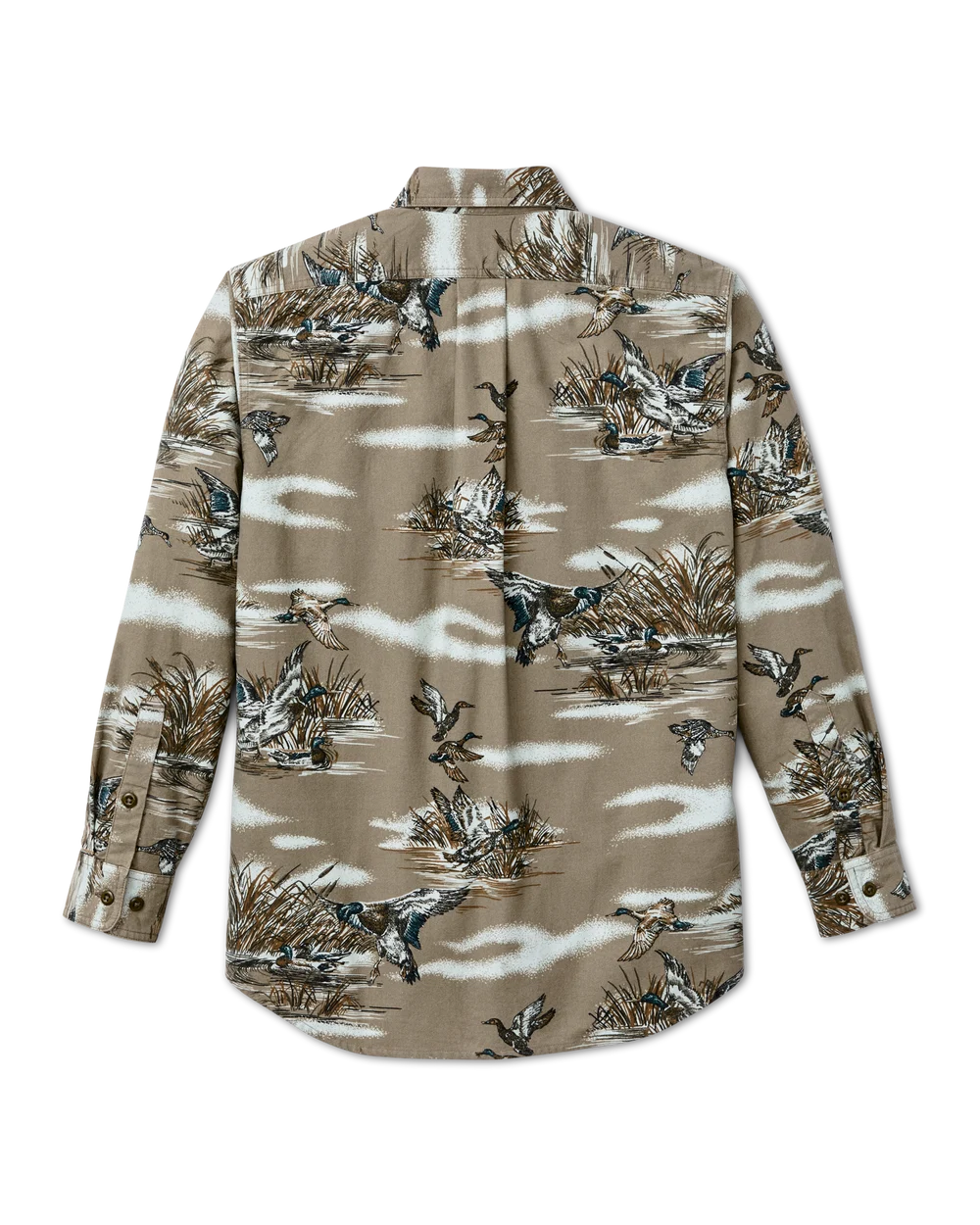 Filson - Field Flannel Shirt in Marsh Olive Print