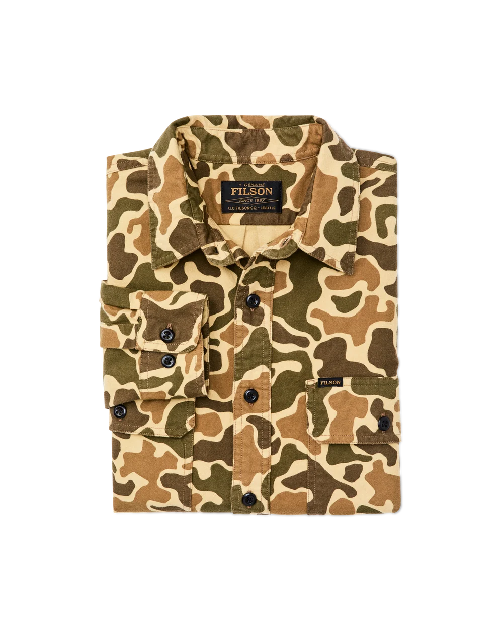 Filson - Field Flannel Shirt in Buckskin Camo