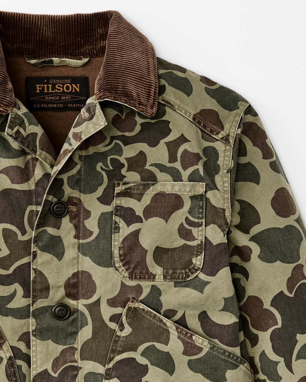 Filson - Canvas Outfitter Jacket in Tundra Shrub Camo