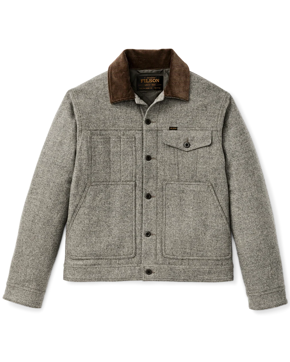 Filson - Spokane Insulated Short Cruiser in Vintage Heather Grey