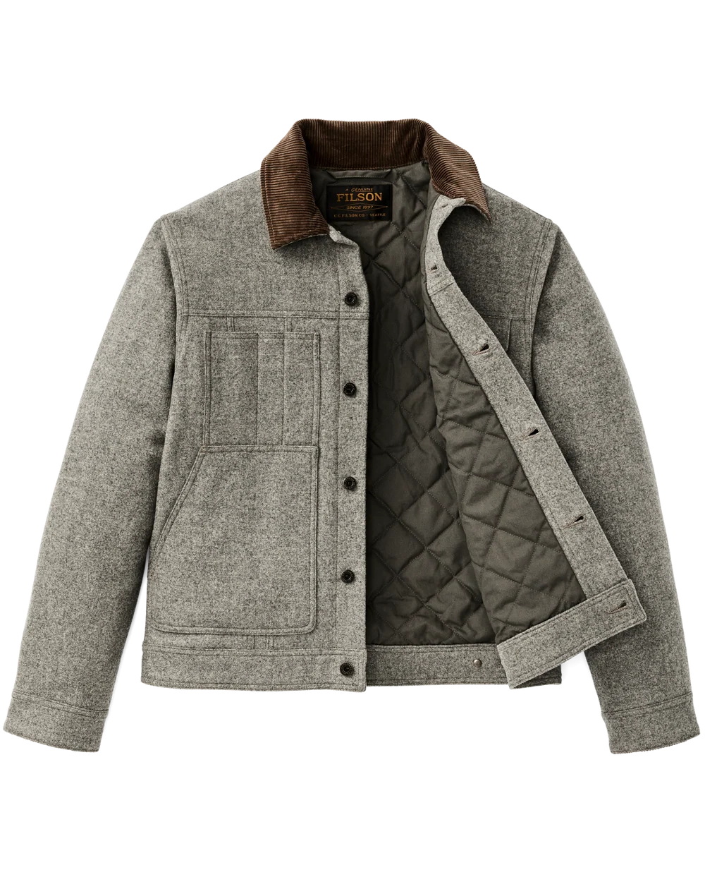 Filson - Spokane Insulated Short Cruiser in Vintage Heather Grey