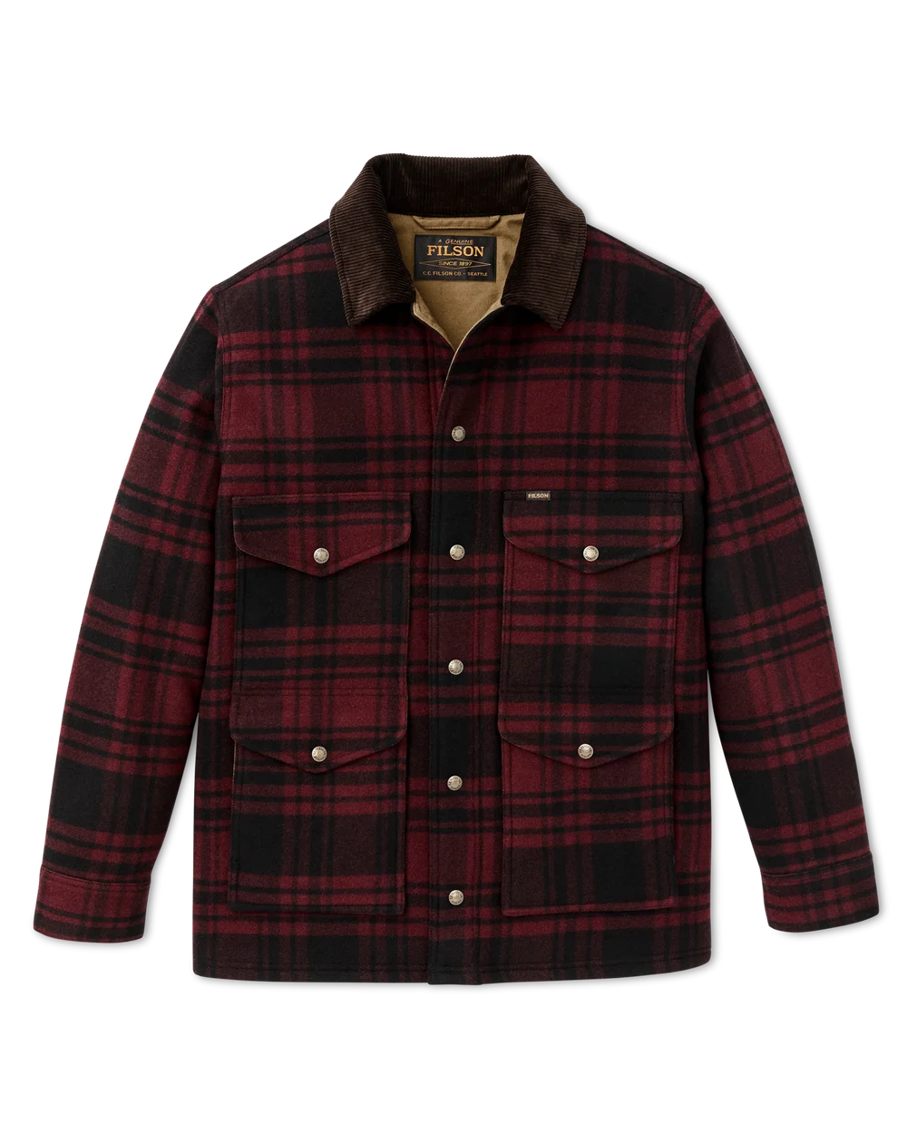 Filson - Spokane Insulated Cruiser in Port/Black Plaid