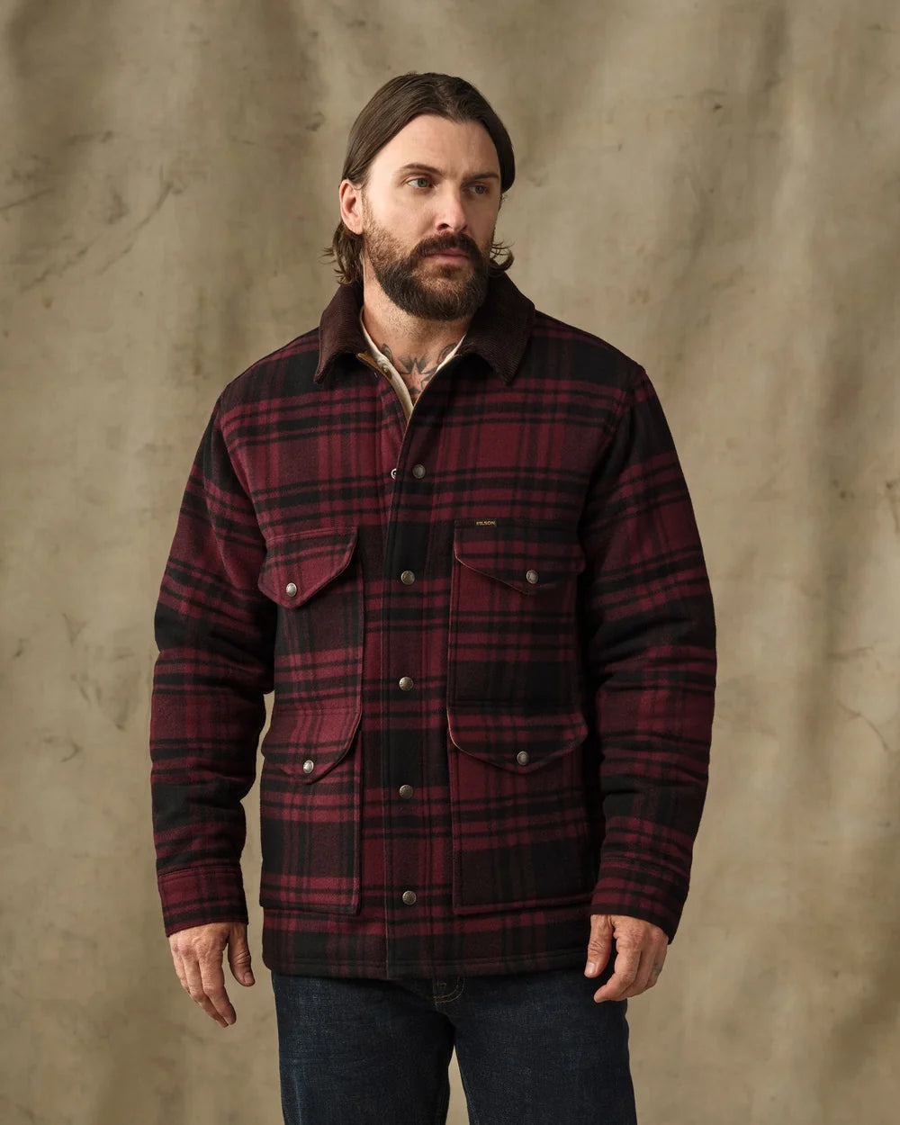 Filson - Spokane Insulated Cruiser in Port/Black Plaid