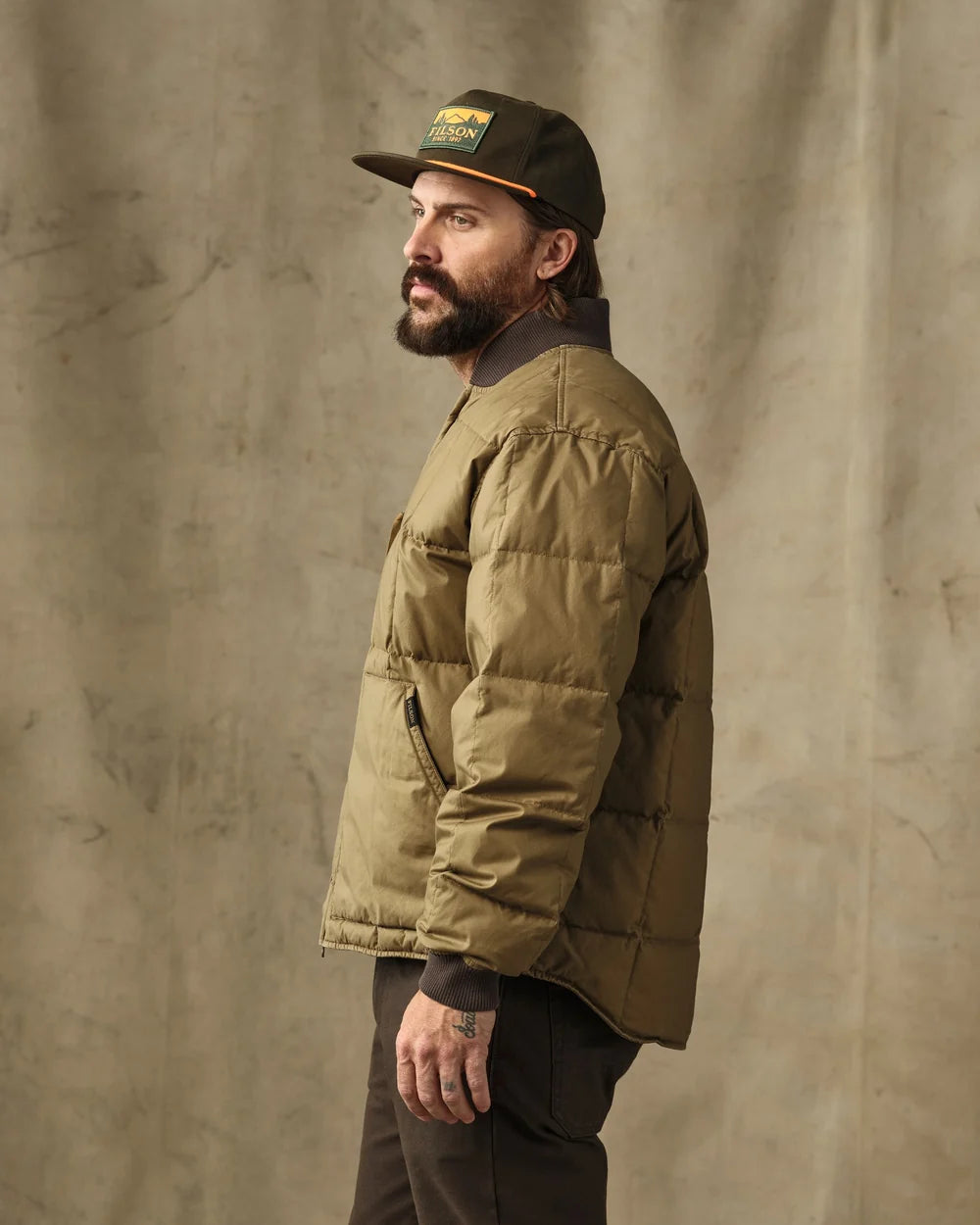 Filson - Heritage Cotton Down Jacket in Light Brown