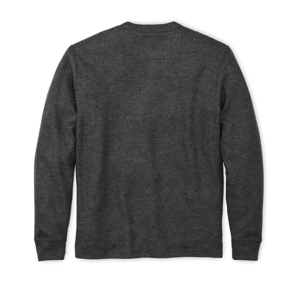 Filson - Waffle Knit Thermal Crewneck in Charcoal