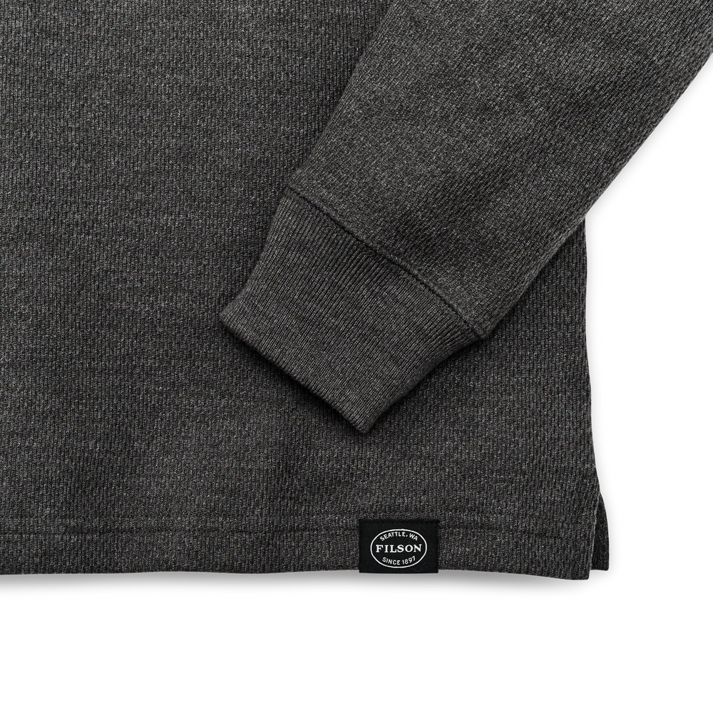 Filson - Waffle Knit Thermal Crewneck in Charcoal