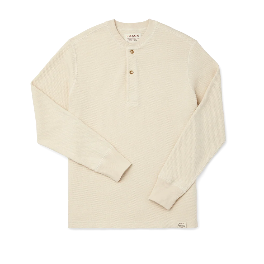 Filson - Waffle Knit Henley in Sand